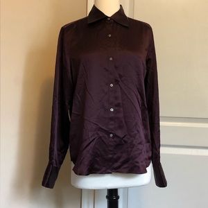 Ralph Lauren Silk Button Up Blouse
